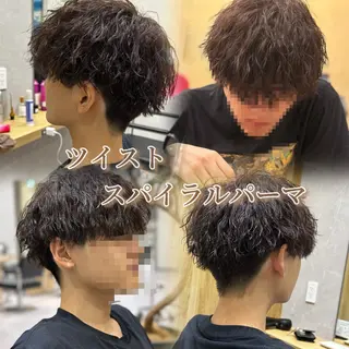 ショート メンズ 癖毛改善縮毛矯正 /中山なかやまのヘアスタイル