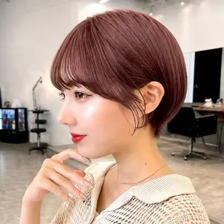 ショート カラー ヘアアレンジ 暖色/ショート/ ボブ/hana🌸のヘアスタイル