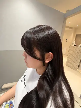 ロング 高梨 里穂のヘアスタイル