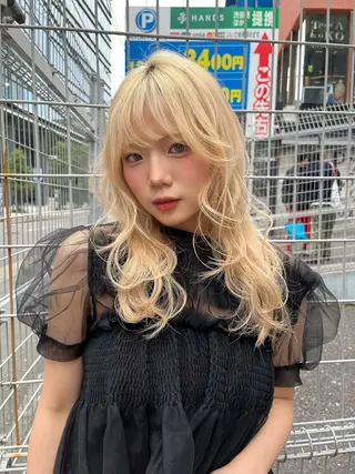 ロング カラー 柔らかい艶暖色 レイヤー🫧姫汝のヘアスタイル