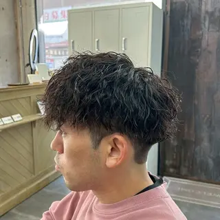 パーマ メンズ sora🎀/ 韓国風メンズ🇰🇷のヘアスタイル