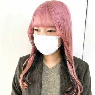ロング カラー デザインカラー/パー マ🦖外岡咲希🦖のヘアスタイル