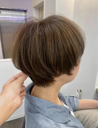 ショート カラー 髪質改善/艶髪矯正 /長谷川なつみのヘアスタイル
