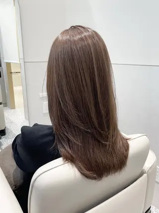 ロング カラー 銀座/ハイトーン/ hayaka 🖤のヘアスタイル