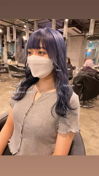 ロング カラー パーマ ヘアアレンジ メンズ キッズ ネイル マツエク・マツパ アイブロウ 透明感カラー・レイヤ ー🎀amika🎀のヘアスタイル