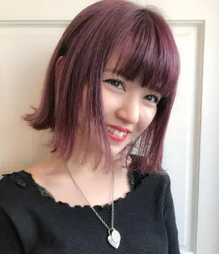 ショート カラー ショート✨ボブ✨代表 新田見美仁のヘアスタイル