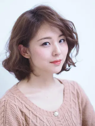 ミディアム セミロング サロンアカデミー 増渕　規泰のヘアスタイル