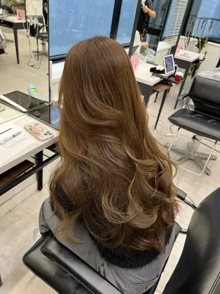ロング カラー ヘアアレンジ 前髪顔まわりカット 🌈中村海聖のヘアスタイル
