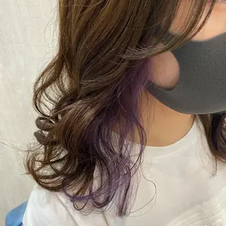 セミロング カラー 🫧透け感⋆艶髪💎 山口アヤカのヘアスタイル