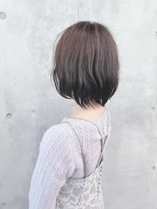 ショート ボブ/ゆるふわ ボブパーマ/とういのヘアスタイル