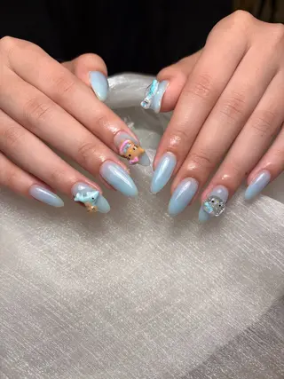 ネイル ユリ🎀長さだし/ パラジェル/持ち込みのネイルデザイン