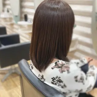 セミロング カラー KON|ごまかさない 艶。酸熱×精密カットのヘアスタイル
