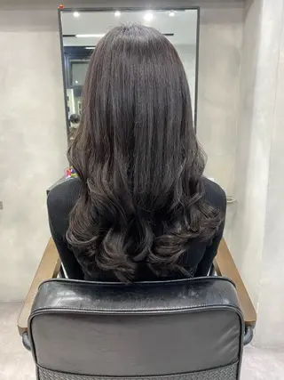 セミロング カラー ヘアアレンジ FAAM Tsuneのヘアスタイル