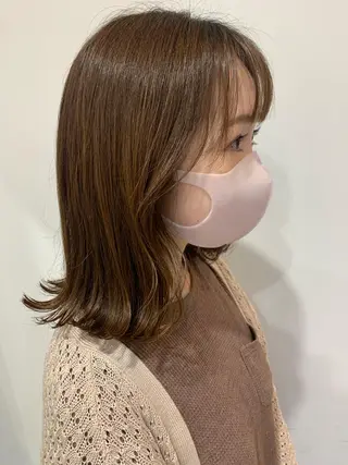 ミディアム 名駅🦢大人艶カラー 🪽カミヤアカネのヘアスタイル