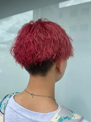 ショート カラー パーマ BREK 袋井店のヘアスタイル