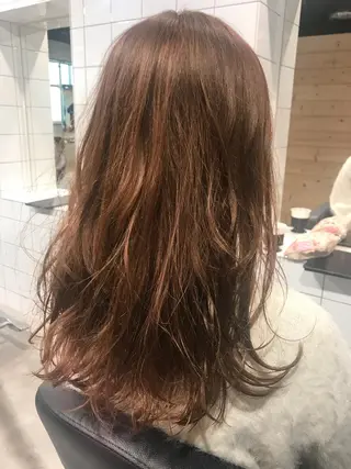 ミディアム カラー 透明感カラー/ レイヤー　YUKAのヘアスタイル