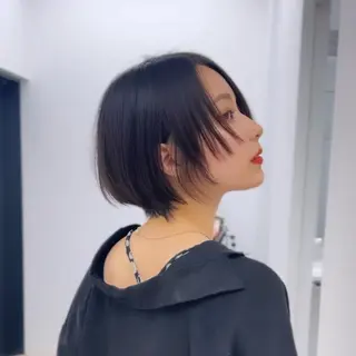 ショート カラー 前髪/似合わせカット COA こも.のヘアスタイル