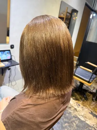 ミディアム カラー 透明感カラー/パーマ 🌀アオノのヘアスタイル