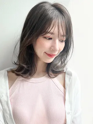 ミディアム 🇰🇷韓国ボブ/ 縮毛矯正🇰🇷愛誠のヘアスタイル