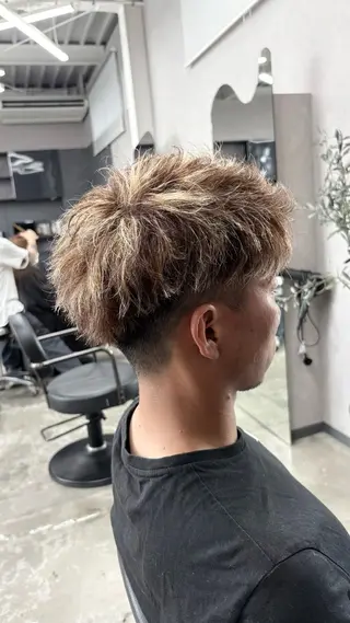 カラー パーマ メンズ パーマスタイル特化◎ 永戸圭汰のヘアスタイル