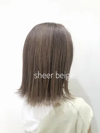 ミディアム カラー 大平 美沙のヘアスタイル