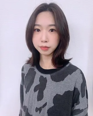 ミディアム パーマ 🌈ハク ユヒのヘアスタイル