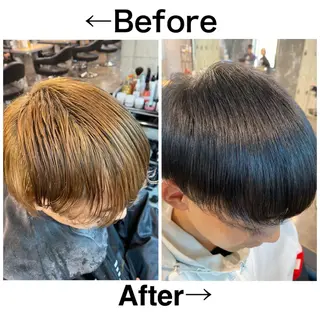 ショート カラー パーマ ヘアアレンジ メンズ キッズ ネイル マツエク・マツパ 当日予約⭕️ JUNYAのヘアスタイル