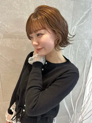 ショート カラー 🦋高瀬寛菜🦋 韓国/ブリーチのヘアスタイル