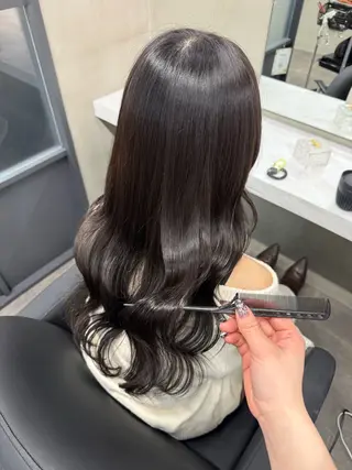 ロング カラー 木村 智美のヘアスタイル
