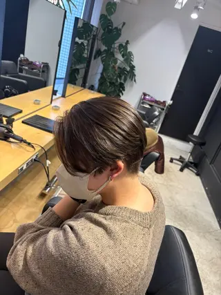 ショート カラー ✨髪質改善ストレート ×ミニボブ✨萩原 翼のヘアスタイル