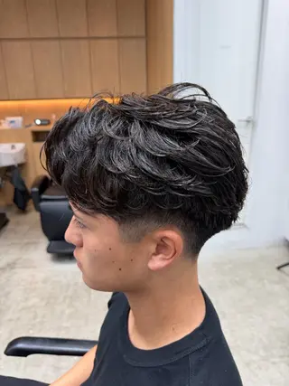 パーマ メンズ fifth天神 パーマ特化/石橋航海のヘアスタイル