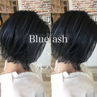 ミディアム カラー 東恩納 誠のヘアスタイル