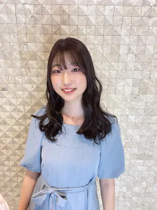セミロング カラー 豊中/髪質改善/ レイヤーカットミヅキのヘアスタイル