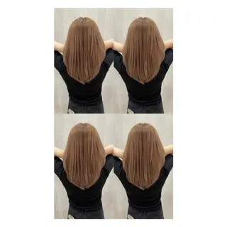 セミロング カラー 店長✨レイヤー✖️ 髪質改善✖️韓国ヘアのヘアスタイル