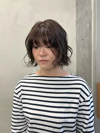 ショート カラー ボブ/パーマ 🐕🦺Nagiのヘアスタイル