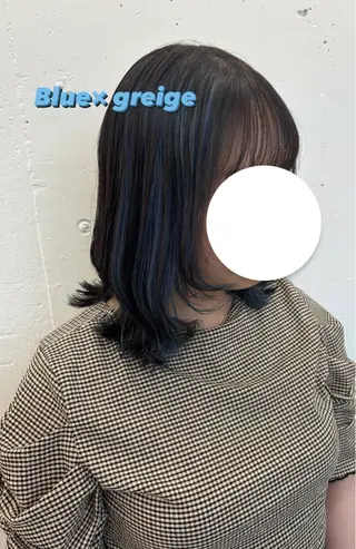 セミロング カラー 🫧‪Ameri🫧 Emma ecoleのヘアスタイル
