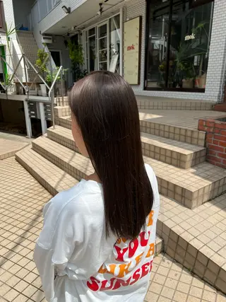 ロング カラー 【髪質改善/縮毛矯正 /カラー】ホサカのヘアスタイル