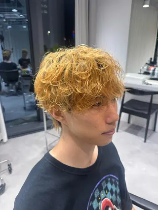パーマ メンズ 宮原 和斗のヘアスタイル