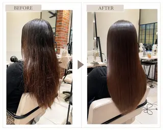 ロング 髪質改善・ショートレ イヤーボブ🧡関玲子のヘアスタイル