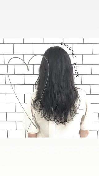 セミロング カラー お洒落パーマ/ 艶カラー/michiのヘアスタイル