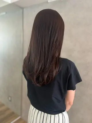セミロング 大川 愛未のヘアスタイル