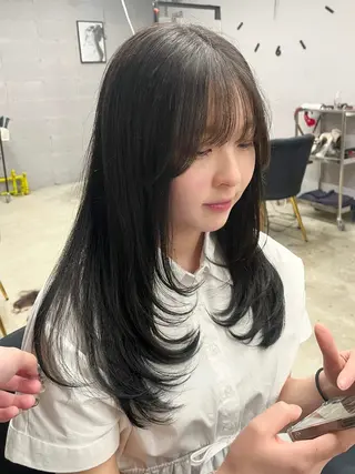 ロング 盛れる透けカラー🎀 似合わせ/uiのヘアスタイル