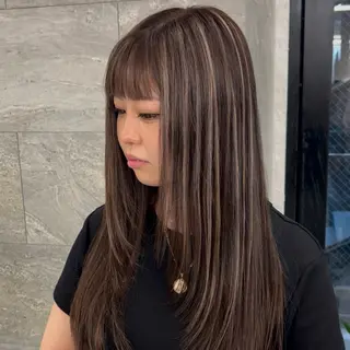 ロング 🌴海外ハイライト 🌴KUREA🌴のヘアスタイル