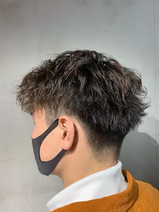 ショート メンズパーマ 工藤勇也のヘアスタイル