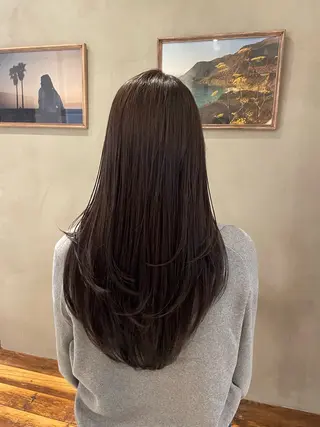 ロング カラー 新宿 /透明感カラー レイヤー/NANAのヘアスタイル