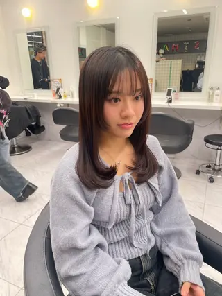 カラー ヘアアレンジ 🖤艶髪／髪質改善 横浜美容室／ゆりのヘアスタイル
