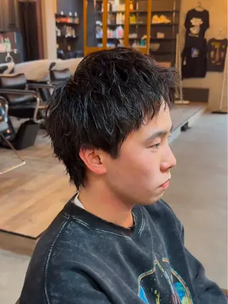 ショート ツイスパ/シャドウ 新井のヘアスタイル