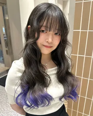 ロング カラー ピンクカラー/カラー 新宿美容室🎀のヘアスタイル