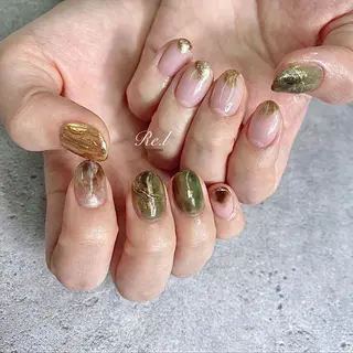 ネイル モチの良さ◉ フィルインネイル♡のネイルデザイン