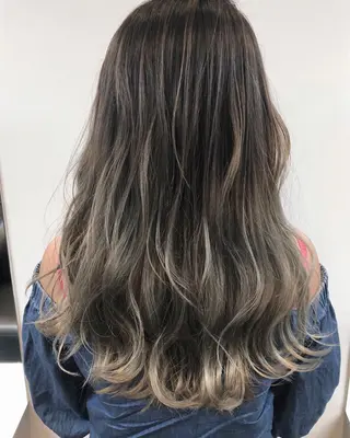 セミロング カラー 松田 光雄のヘアスタイル